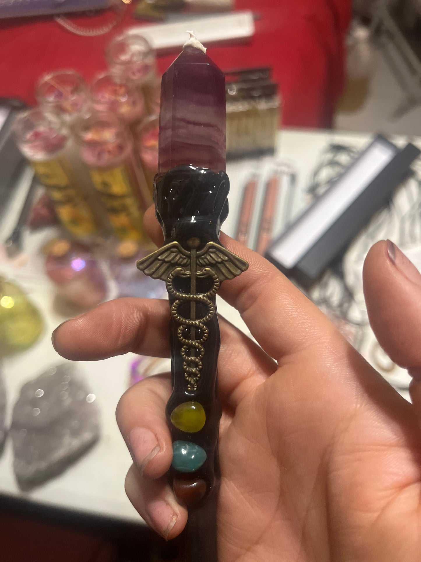 Natural Crystal reiki/spiritual wand